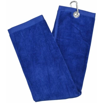 Image of Longridge - Blank Luxury 3 Fold Golf Towel - Blue