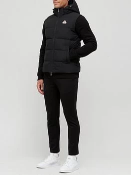 Image of Pyrenex Spoutnic Mini Ripstop Hooded Padded Gilet - Black