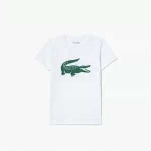 Image of Lacoste Lacoste logo T-Shirt Junior - White