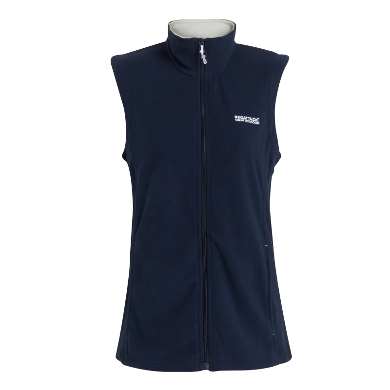 Image of Regatta Womens/Ladies Sweetness II Lightweight Fleece Gilet Bodywarmer 8 - Bust 32' (81cm) Navy/Polar Bear RWB053-3EA-8