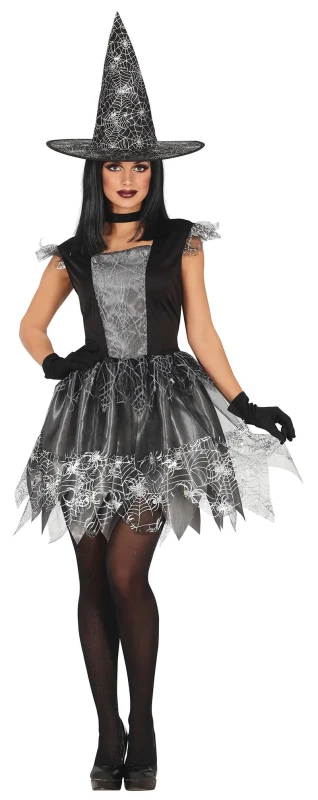 Image of Fiestas Guirca Fancy Dress Adult Witch in Black Size: Small Black Unisex S