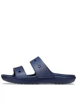 Image of Crocs Classic Sandal Kids Slider, Navy, Size 3 Older