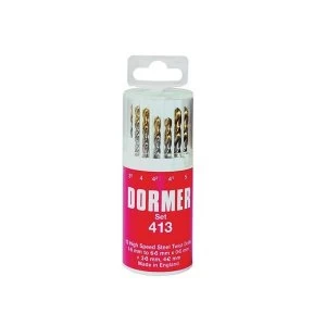 Image of Dormer A094 No. 413 HSS TiN Coated Drill Set of 13 1.5- 6.50mm x 0.5mm