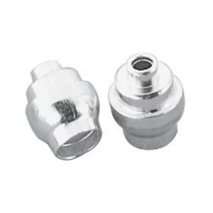 Image of Jagwire Universal Alloy Brake Cable Adaptor Silver 5mm (x50)