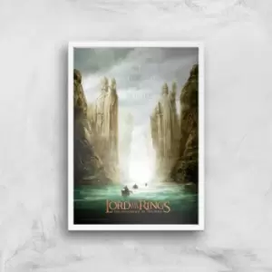 Image of Lord Of The Rings: The Fellowship Of The Ring Giclee Art Print - A2 - White Frame