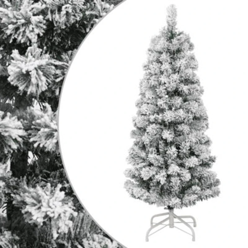 Image of VIDAXL Vidaxl - Artificial Hinged Christmas Tree with Flocked Snow 120cm 8721012117914