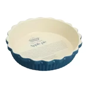 Image of Round Pie Dish Blue