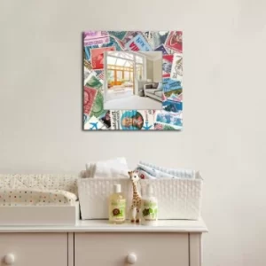 Image of MA-22 Multicolor Stamps Decorative Mirror