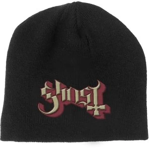 Image of Ghost - Logo Mens Beanie Hat - Black