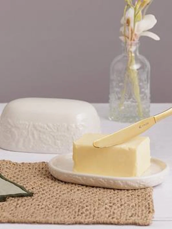 Image of Price & Kensington Acorn Butter Dish Cream WBAIS Unisex