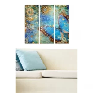 Image of MDF127957 Multicolor Decorative MDF Painting (3 Pieces)