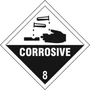 Image of Corrosive 8 - Labels (250 x 250mm Pack of 10)