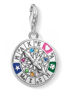 Image of Thomas Sabo Jewellery Wheel of Fortune - Make a Wish Charm 1818-340-7