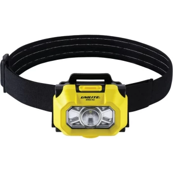Image of ATEX-H2 Zone 0 Intrinsically Safe LED Headlight - 1M Submersible - Unilite