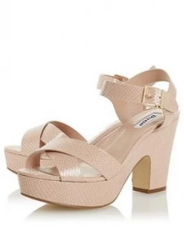 Image of Dune London Lylenes Heeled Sandal - Nude