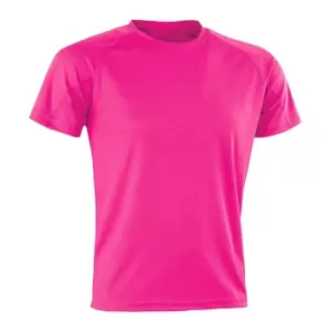 Image of Spiro Mens Aircool T-Shirt (S) (Flo Pink)
