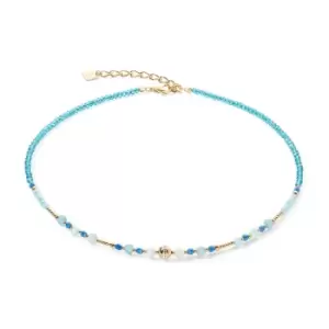Image of Coeur De Lion Elegance Necklace Gold Turquoise