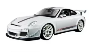 Image of Bburago PORSCHE GT3 RS 4.0 1:18 Scale Model Gift Die Cast Sports Race Car WHITE