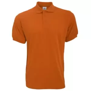 Image of B&C Safran Mens Polo Shirt / Mens Short Sleeve Polo Shirts (XL) (Pumpkin Orange)