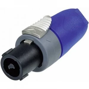 Image of Neutrik NL2FX Audio jack Plug, straight Number of pins: 2 Black, Blue