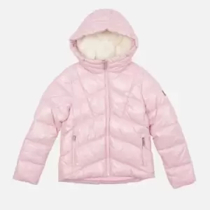 Image of Barbour International Girls Valle Quilt Jacket - Candy Pink - L (10-11 Years)