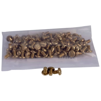 Image of Schneider Electric 3747113 Brass Pan Head Machine Screws M4 x 6mm ...