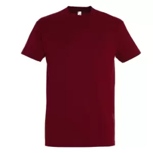 Image of SOLS Mens Imperial Heavyweight Short Sleeve T-Shirt (S) (Chilli Red)