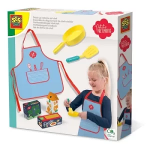 Image of SES CREATIVE Petits Pretenders Childrens Dress Up Costume Chef Set, Unisex, Three Years and Above, Multi-colour (18003)
