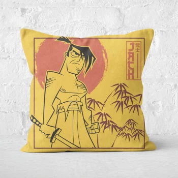 Image of Samurai Jack Jack Vs Aku Square Cushion - 60x60cm - Soft Touch