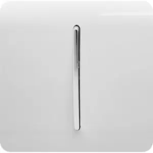 Image of Trendiswitch Auto retractive Switch 1 Gang in White Plastic