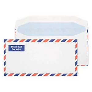 Image of Purely Mailing Bag DL Gummed 110 x 220 mm Plain 80 gsm White Pack of 1000