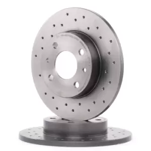 Image of PAIR BREMBO BRAKE XTRA DRILLED DISCS 08.5085.1X