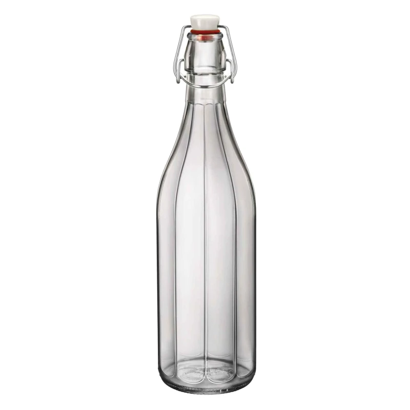 Image of Bormioli Rocco Oxford Glass Swing Bottle - 1 Litre Clear