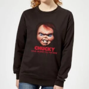 Image of Chucky Friends Till The End Womens Sweatshirt - Black - 5XL