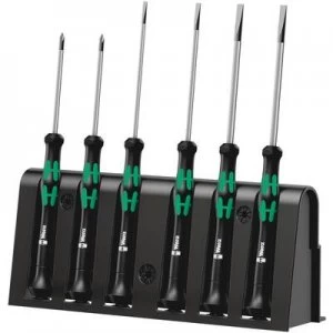 Image of Wera 2050/6 Electrical & precision engineering Screwdriver set 6 Piece Slot, Phillips, TORX Plus, Microstix