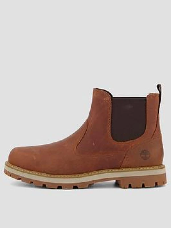 Image of Timberland Mens Britton Road Chelsea Boots Rust Brown Ankle Boots - UK 11 / US 11.5 Brown male PS4350BRN11