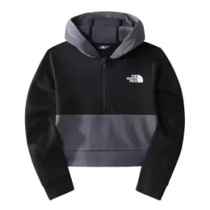 Image of The North Face Girls Slacker Quarter-Zip Hoodie - Black