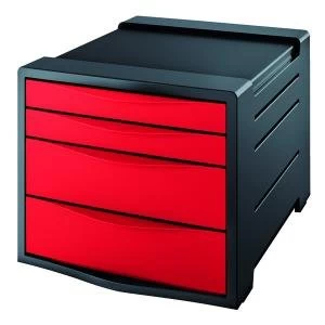Image of Rexel Choices Drawer Cabinet Red 2115610