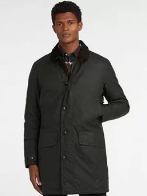 Image of Barbour Wax Mac, Dark Sage, Size L, Men