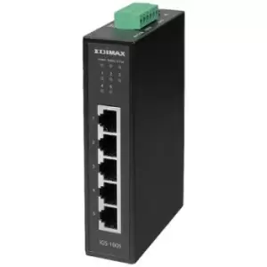 Image of EDIMAX IGS-1005 Industrial Ethernet switch No. of Ethernet ports 5 LAN data transfer rate 10 GBit/s