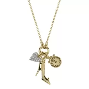 Image of Disney Princess Cinderella Gold Coloured Plated Charm Necklace NF00610YZWL-18