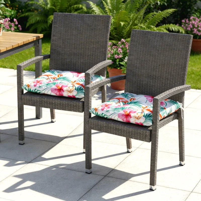Image of Streetwize Outdoor Seat Cushions - Flamingo Palm - Multi Multi One Size