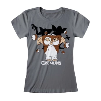 Image of Gremlins - Fur Balls Womens Medium T-Shirt - Charcoal