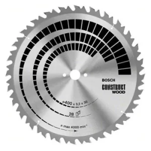 Image of Bosch 2608640692 Table Saw Blade Nail Proof Construct Wood 350x30x...