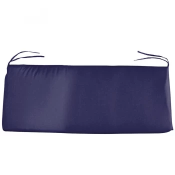 Image of Charles Bentley Small Bench Seat Cushion - Navy Blue