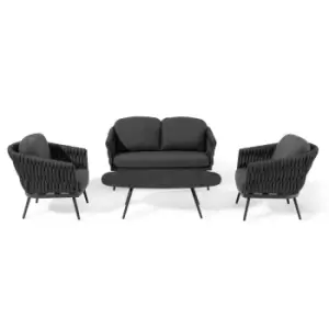 Image of Harbour Lifestyle Palma 2 Seat Sofa Set - Wide Rope Weave - Grey