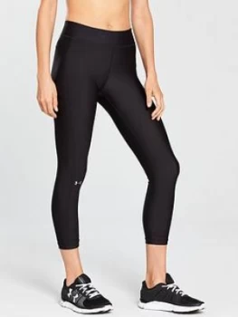 Image of Urban Armor Gear HeatGear Armour Ankle Crop Leggings Black Size M Women