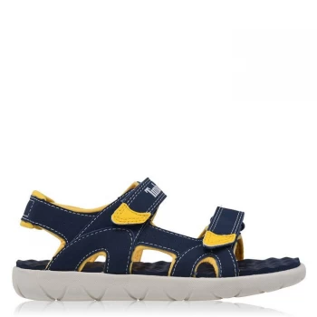 Image of Timberland Perkins Row Strap Sandals - Navy/Yellow