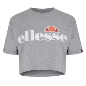Image of Ellesse Womens Alberta Cropped T-Shirt - Grey