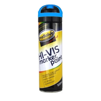 Image of Hi-Vis Fluorescent Spray Paint Survey Marker 500ml - Blue